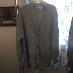 Cold water Creek Grey Cardigan Size Large